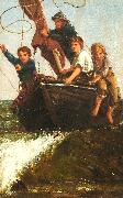 James Charles Bringing the boat ashore oil painting on canvas
